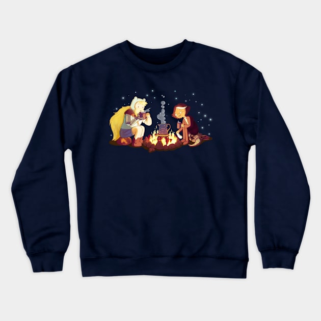 Finn and Simon go on an adventure Crewneck Sweatshirt by art official sweetener